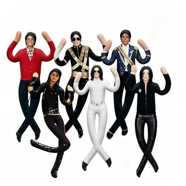 Michae Bendable Pop Star Plush Doll，6pcs