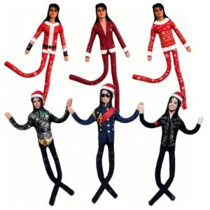 Michaell Pop Star Plush Doll Rock Action Figure Cartoon Soft Dolls, 6 pcs